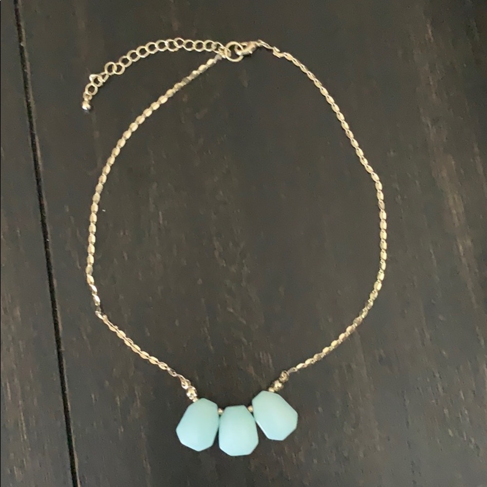Baby blue necklace